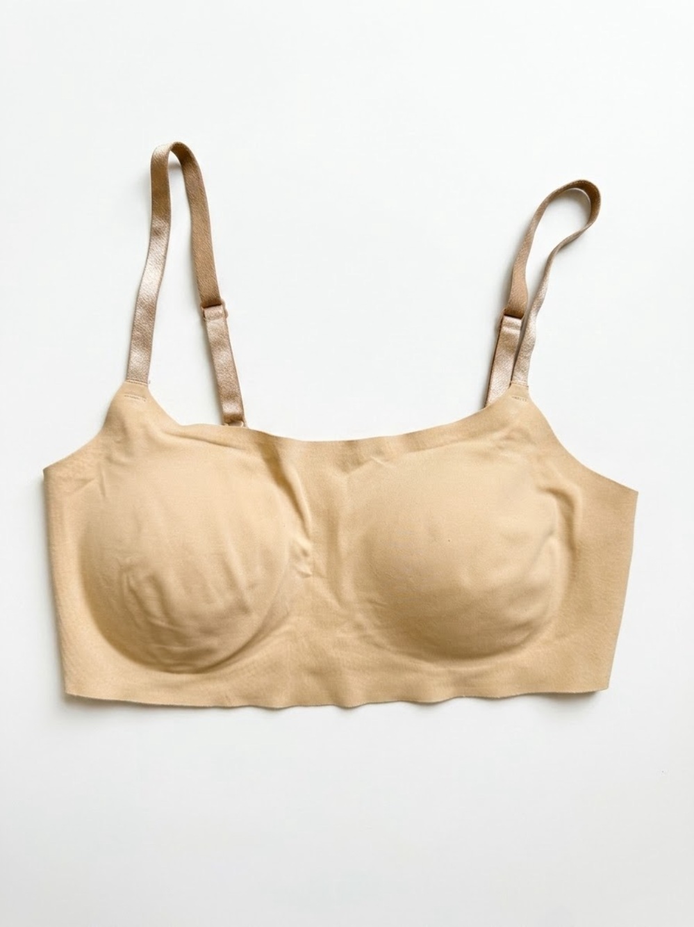 Calvin Klein Invisible Seamless Bralette - Beige Nude, Size S